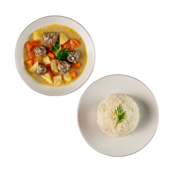 Ekşili Köfte & Pirinç Pilavı