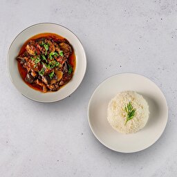 Patlıcan Musakka & Pirinç Pilavı