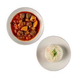 Sebzeli Köfte & Pirinç Pilavı